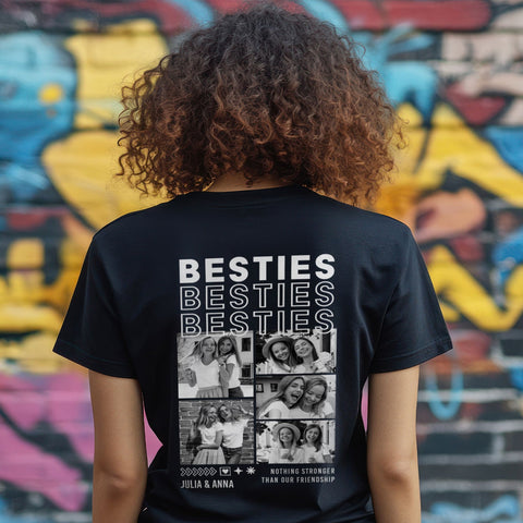 T-shirt oversize personnalisé - Besties