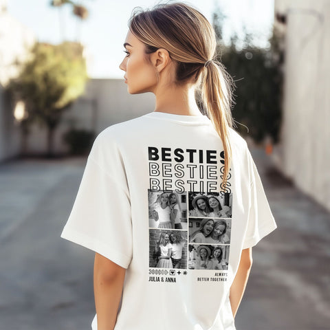 T-shirt oversize personnalisé - Besties