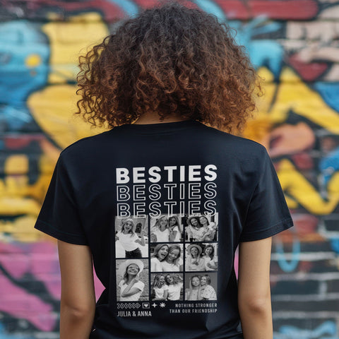 T-shirt oversize personnalisé - Besties