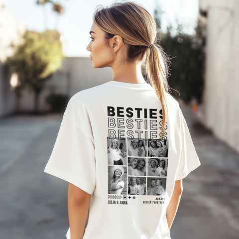 T-shirt oversize personnalisé - Besties