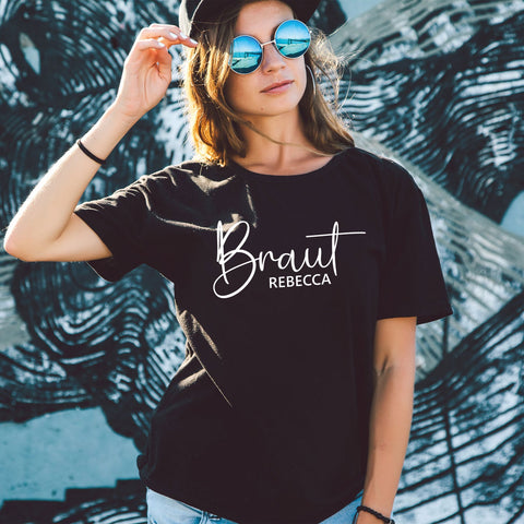 Personalizowany T-shirt damski - DRUŻYNA Panny Młodej