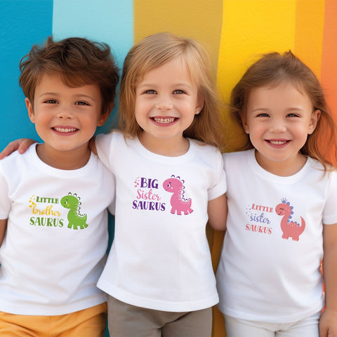 T-shirt imprimé pour enfants - Little Sister Saurus