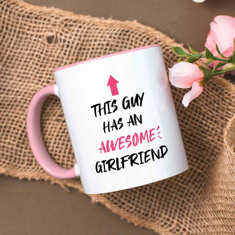 Bedruckte Tasse mit Spruch - Awesome Girlfriend
