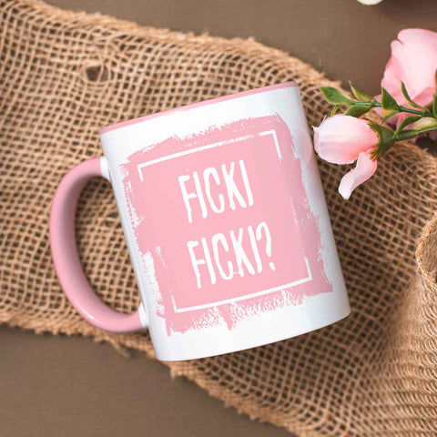 Bedruckte Tasse mit Spruch - Ficki Ficki?