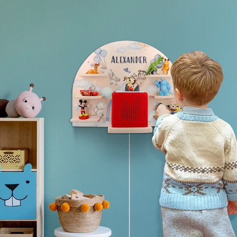 Étagère Toniebox pour chambre d'enfant - Ballon - Personnalisée avec nom