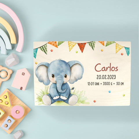 Boîte à souvenirs pour enfants avec impression UV - Animaux de fête