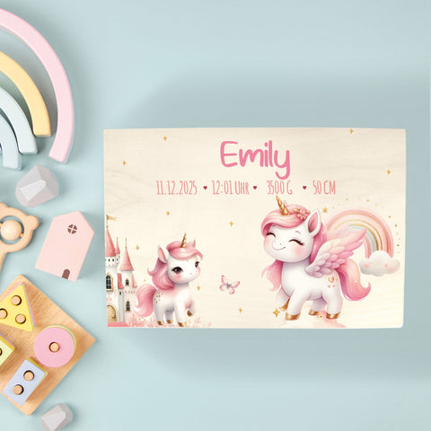 Boîte à souvenirs pour enfants avec impression UV - Pégase