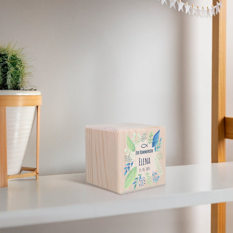 Tirelire en bois - Plantes
