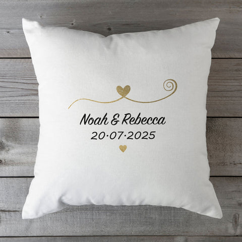 Coussin personnalisé avec motif - Couple amoureux