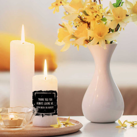 Kleine Kerze mit Spruch "Thank You for always Loving Me"