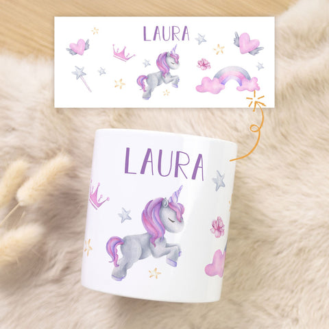 Spardose aus Keramik - Einhorn