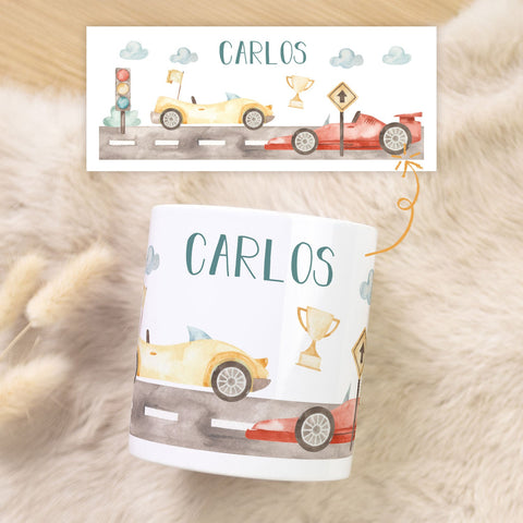 Tirelire en céramique - Voiture de course