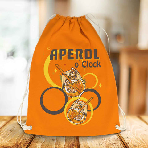 Kolorowy worek gimnastyczny z nadrukiem DTF - Aperol o'clock