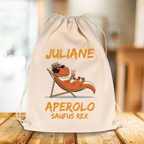 Worek gimnastyczny z nadrukiem w stylu "Aperolo Saufus Rex"