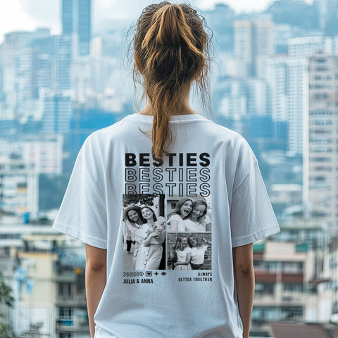 T-shirt oversize personnalisé - Besties