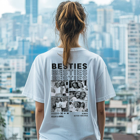 T-shirt oversize personnalisé - Besties