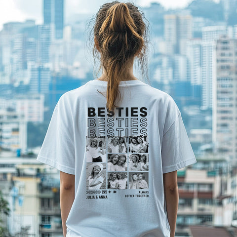 T-shirt oversize personnalisé - Besties
