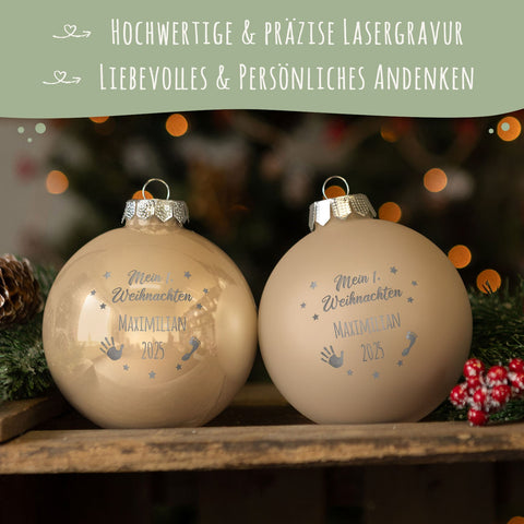 Grawerowana bombka bożonarodzeniowa - Moje pierwsze Święta