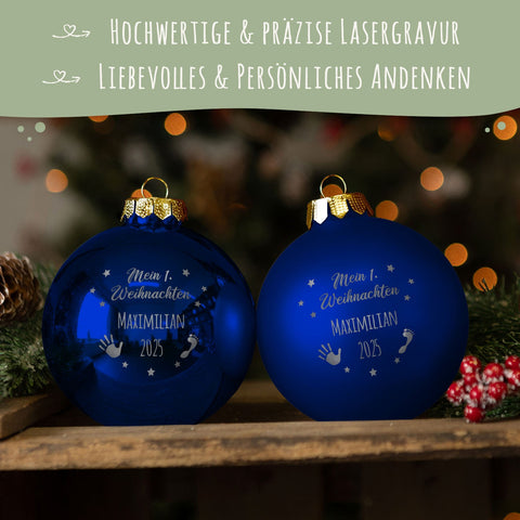 Grawerowana bombka bożonarodzeniowa - Moje pierwsze Święta