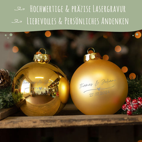 Grawerowana bombka świąteczna - Wedding Love