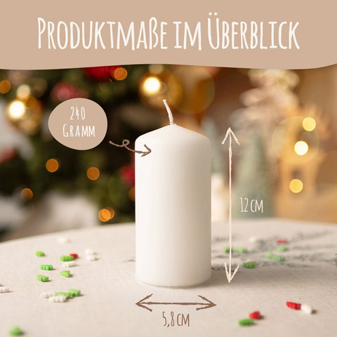 Kleine Kerzen "Advent Goldziffern" - Adventskerzen im 4er Set