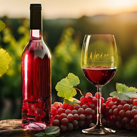 Leonardo Weinglas mit UV-Druck "Wein, weil man zu alt ist für Bärchenpflaster"