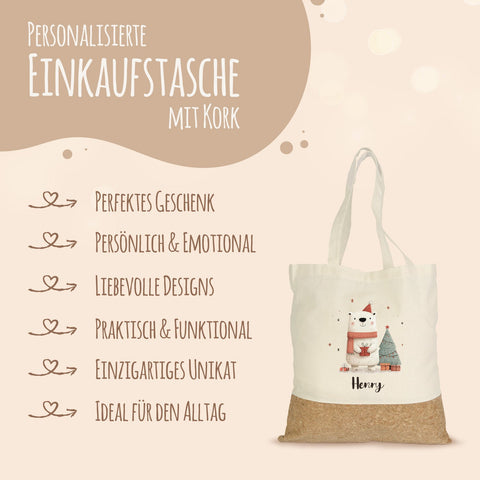 Torba na zakupy korek - Zwierzęta na prezent