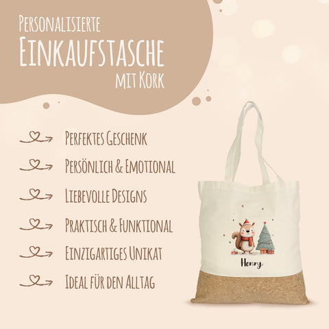 Torba na zakupy korek - Zwierzęta na prezent