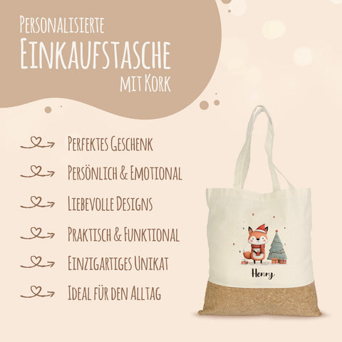 Torba na zakupy korek - Zwierzęta na prezent