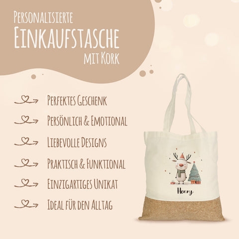 Torba na zakupy korek - Zwierzęta na prezent