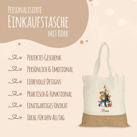 Torba na zakupy korkowa - choinka