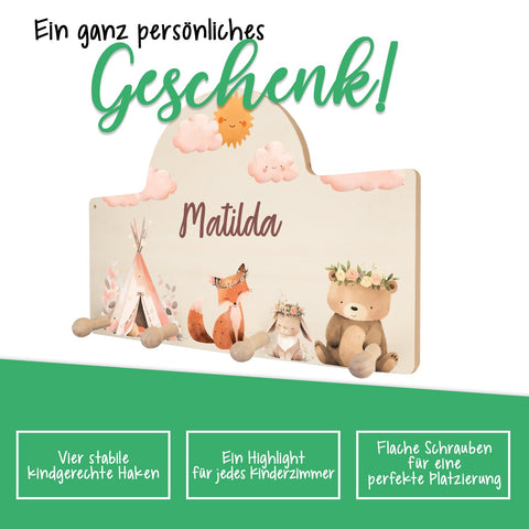 Personalizowana garderoba do pokoju dziecięcego - Kemping