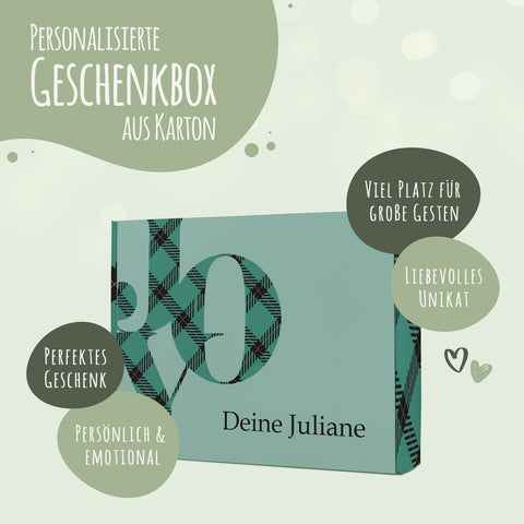 Spersonalizowane pudełko na prezent DIY w stylu Joy z wybranym tekstem