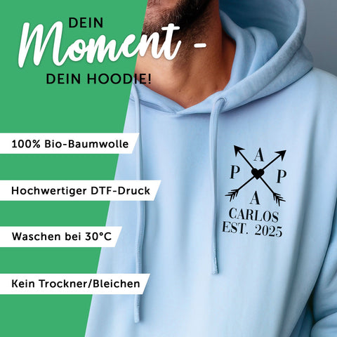 Personalizowana męska bluza z kapturem - TATA ZAŁ. Strzały krzyżowe