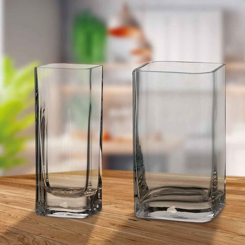 Blumenvase mit Gravur - Glück ist eine Freundin - Deko Vase als Geschenk