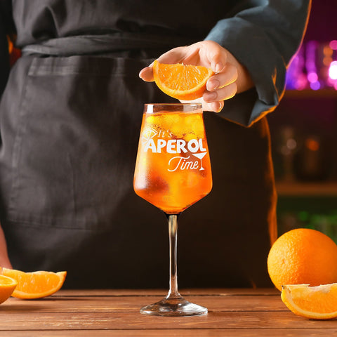Kieliszek Leonardo z grawerem „It's Aperol Time”
