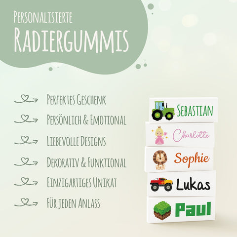 Personalizowana gumka do ścierania na rozpoczęcie roku szkolnego