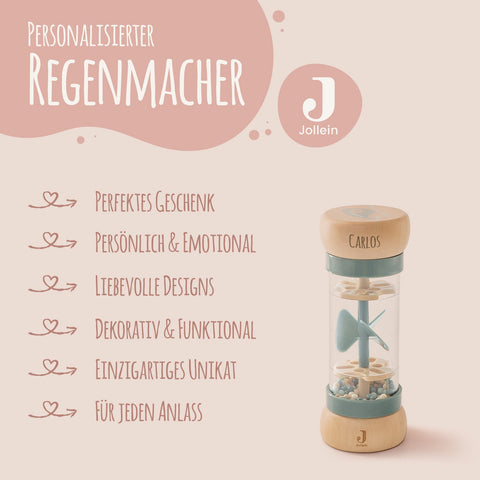 Grzechotka deszczowa Jollein - Spersonalizowana imieniem