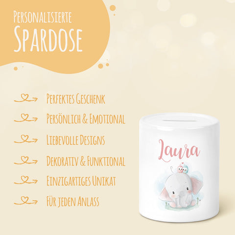 Skarbonka ceramiczna - Słoń niemowlęcy