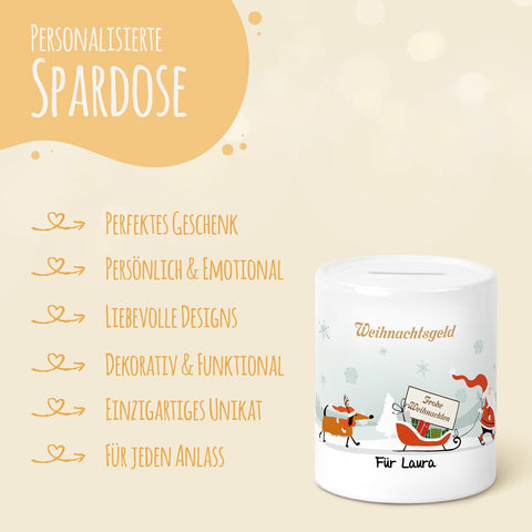 Skarbonka ceramiczna – świąteczne pieniądze