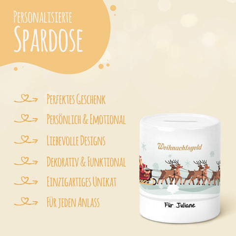 Skarbonka ceramiczna – świąteczne pieniądze