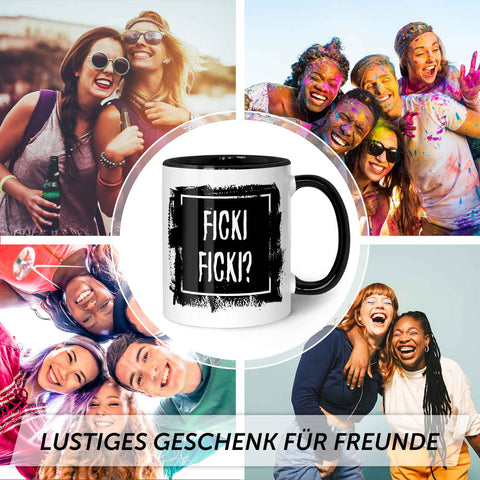 Bedruckte Tasse mit Spruch - Ficki Ficki?
