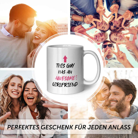 Bedruckte Tasse mit Spruch - Awesome Girlfriend