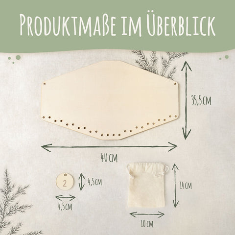 Personalisierter Adventskalender aus Holz mit Druckmotiv & Namen - Eisbären