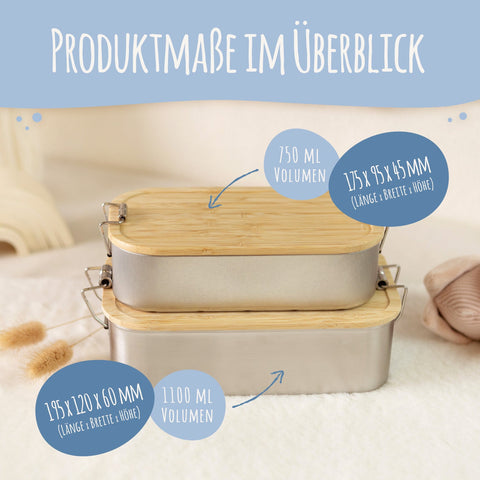 Brotdose mit Deckel für Kinder mit UV-Druck im "Waldfreunde" Design