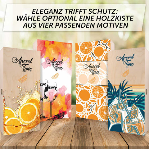 Kieliszek do wina Leonardo z grawerem „Przepisy Aperol” – grawer 360°