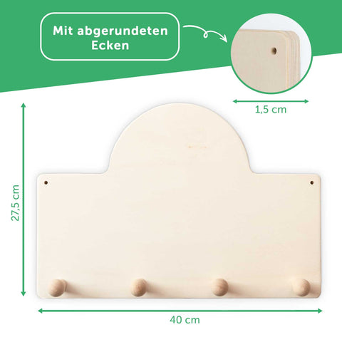 Portemanteau personnalisé pour chambre d'enfant - Dino