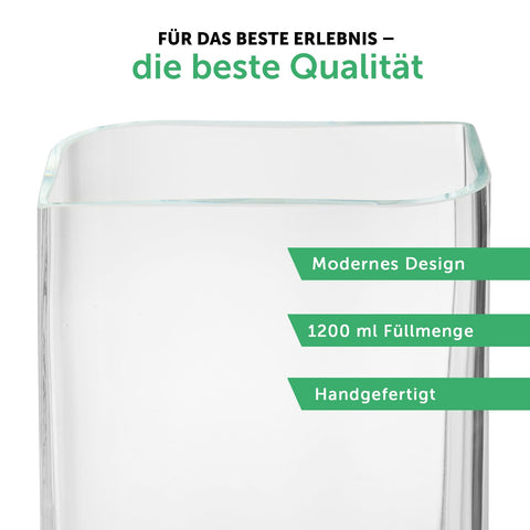 Blumenvase mit UV-Druck - Kommunion - Personalisiert mit Namen - Deko Vase als Geschenk