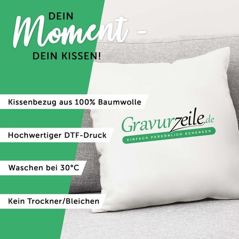 Personalisiertes Kissen mit Motiv - Tiere