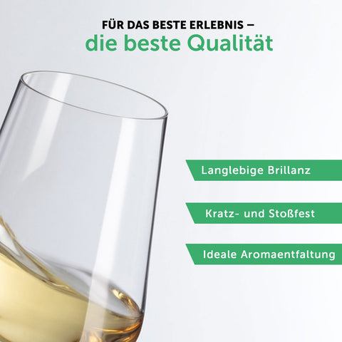 Leonardo Weinglas mit UV-Druck "Wein ist einfach für Dich da"